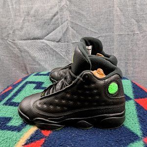 Nike Air Jordan 13 Retro Altitude Green BG Black Size Boys 6 Y 414574-042